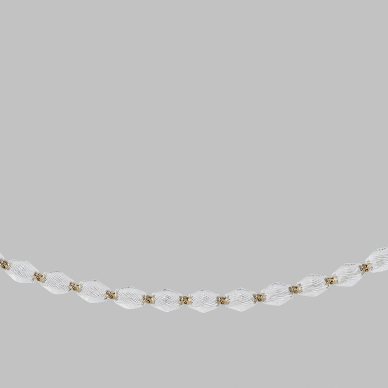 Collier 240 Chandelier, Hand Rubbed Antique Brass, 258.2" H x 2" W x 2" D
