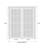 Solid Wood Paneled without Installation Hardware Kit French Doors-97958757