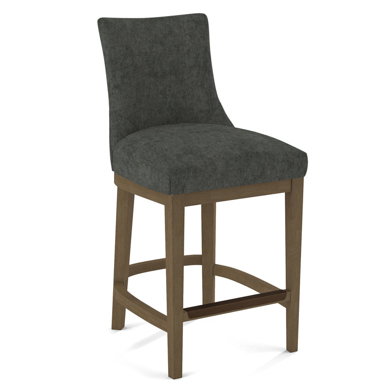 Upholstered Stool, 61585-76, Weathered Gray
