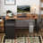 61.2” Wide Corner L-Shaped Computer Desk With 3 Drawers-1562449560