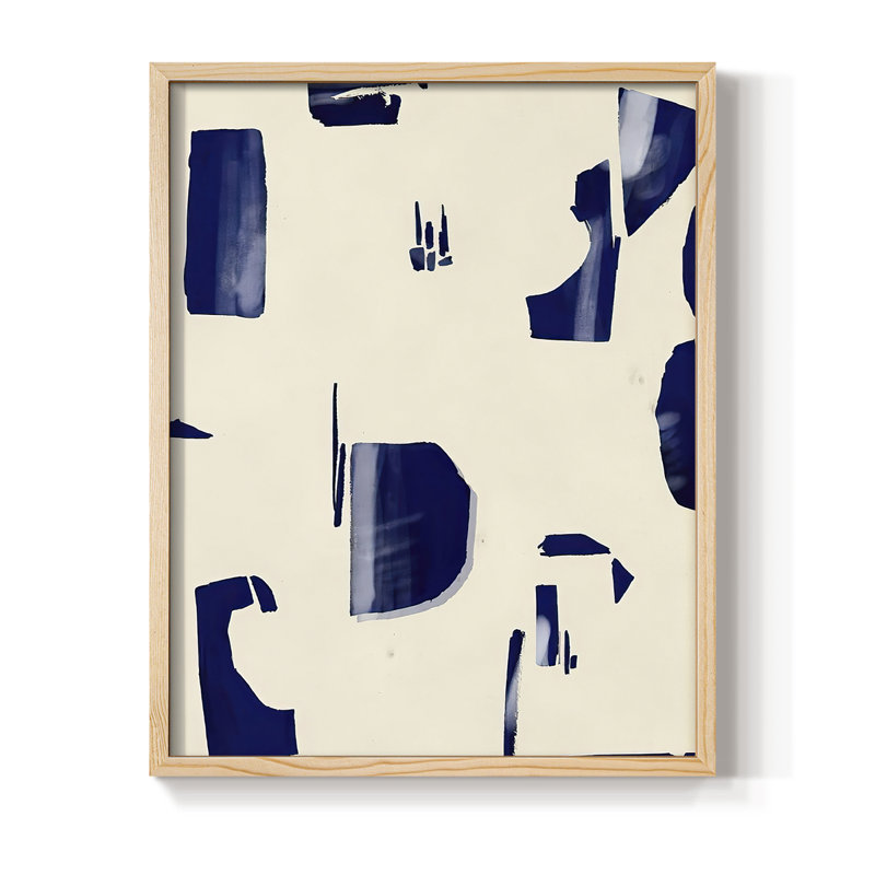 «Fragment Abstraction II», reproduction encadrée - bois massif, H 11 po x l 9 po