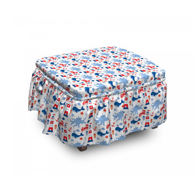 Box Cushion Ottoman Slipcover