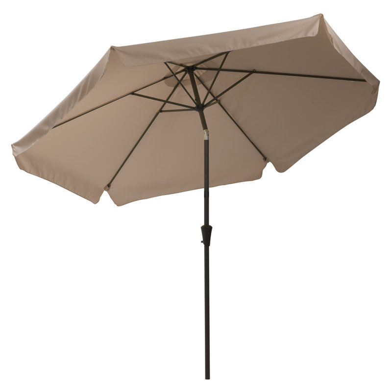 Parasol de marché de 10 pi Marinette, Brun sableux