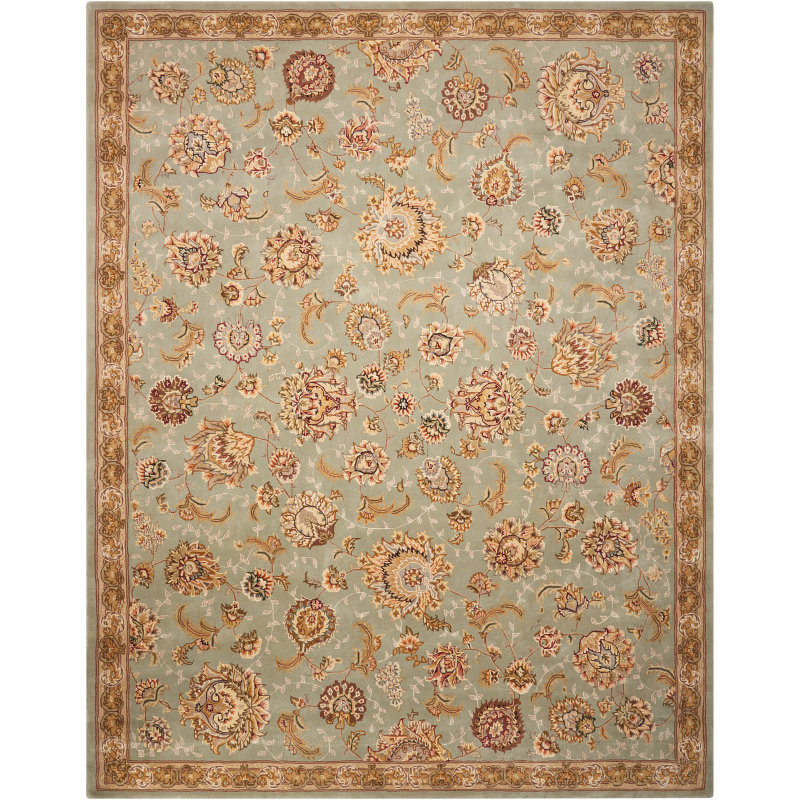Carlee Wool Floral Indoor Rug, Rectangle 9'9" x 13'9"