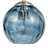 Mackey Azura Hammered Blue Glass Pendant-2060030684