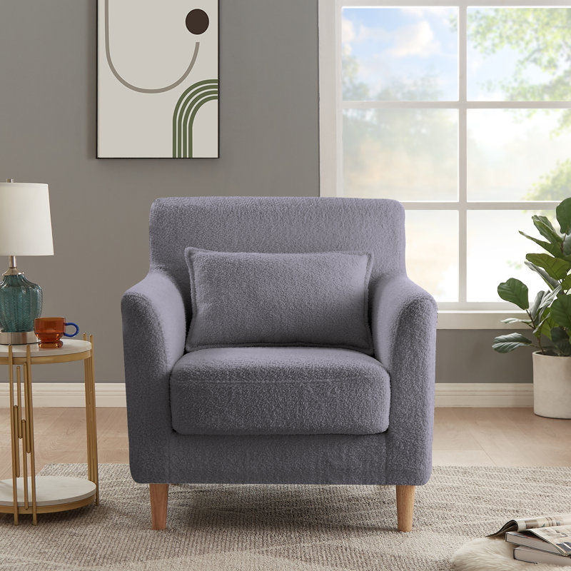 Fauteuil de 31,88 po Erminia, Gris laine