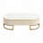 Modern Oval Coffee Table with Drawers