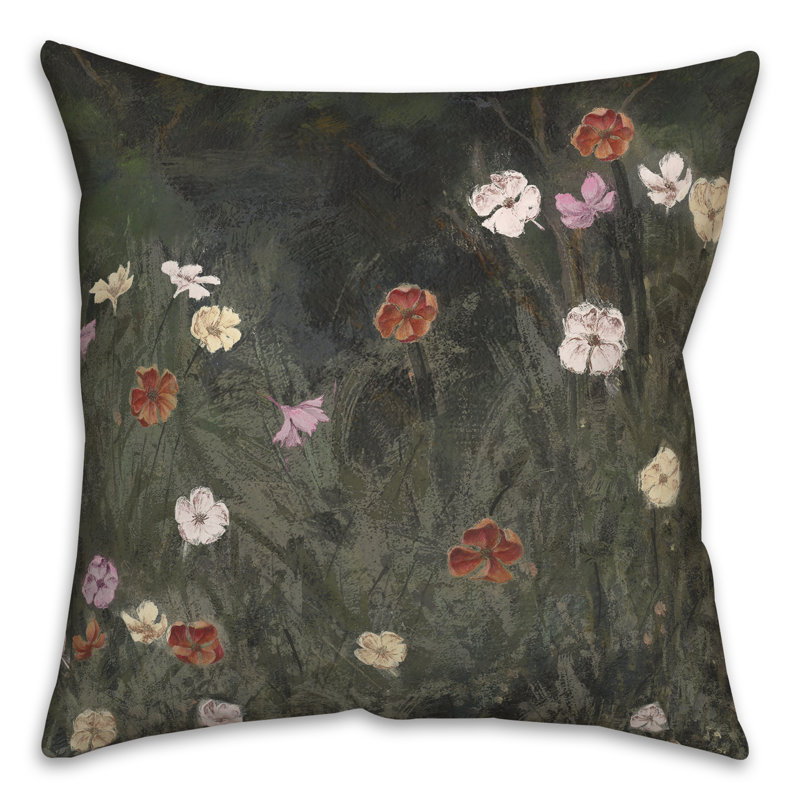  Coussin décoratif floral intérieur / extérieur en polyester
