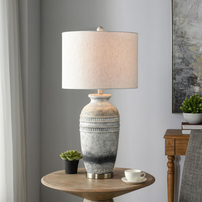 Aimee Table Lamp - Light Oatmeal Shade