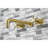 Kingston Brass Hamilton Two-Handle 3-Hole Wall Mount Roman Tub Faucet-51092328