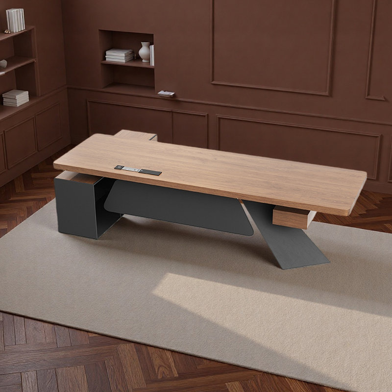 Surface de travail spacieuse et fonctionnelle, Brun, H 29,53 po x l 78,74 po x P 59,06 po