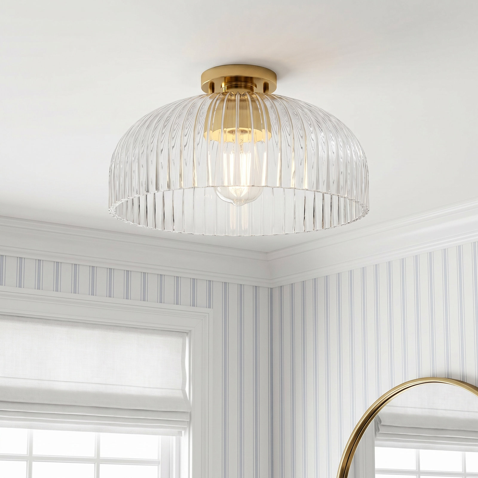 Whistler Single Light Semi Flush Mount