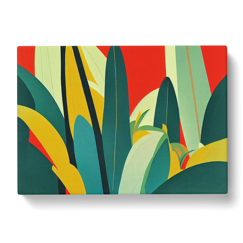 Deco Jungle Vol.2 - Wrapped Canvas Print, 40cm H x 60cm W x 3cm D