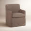 Chaise avec accoudoirs rembourrée Meera