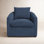 Menta Upholstered Swivel Barrel Chair