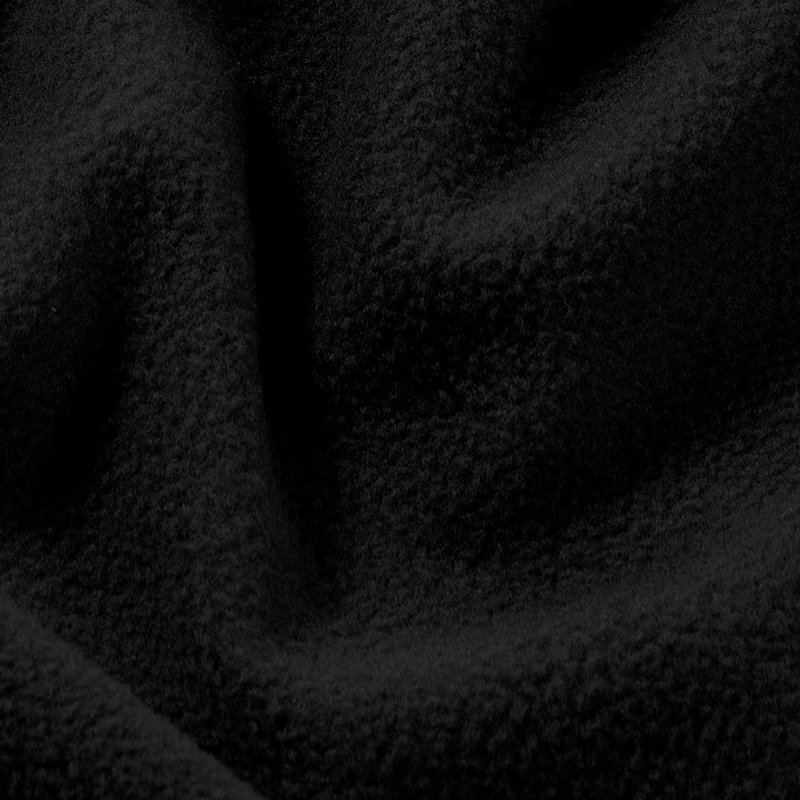 Couverture polaire légère, Double / Grand, Noir