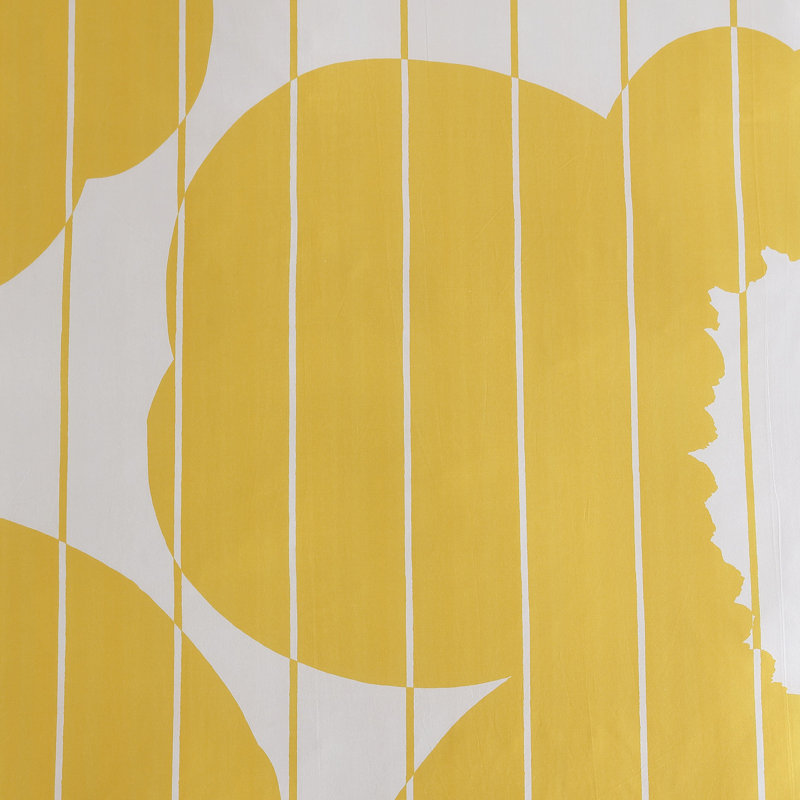 Vesi Unikko Yellow and Beige Organic Cotton Full Duvet Cover Set