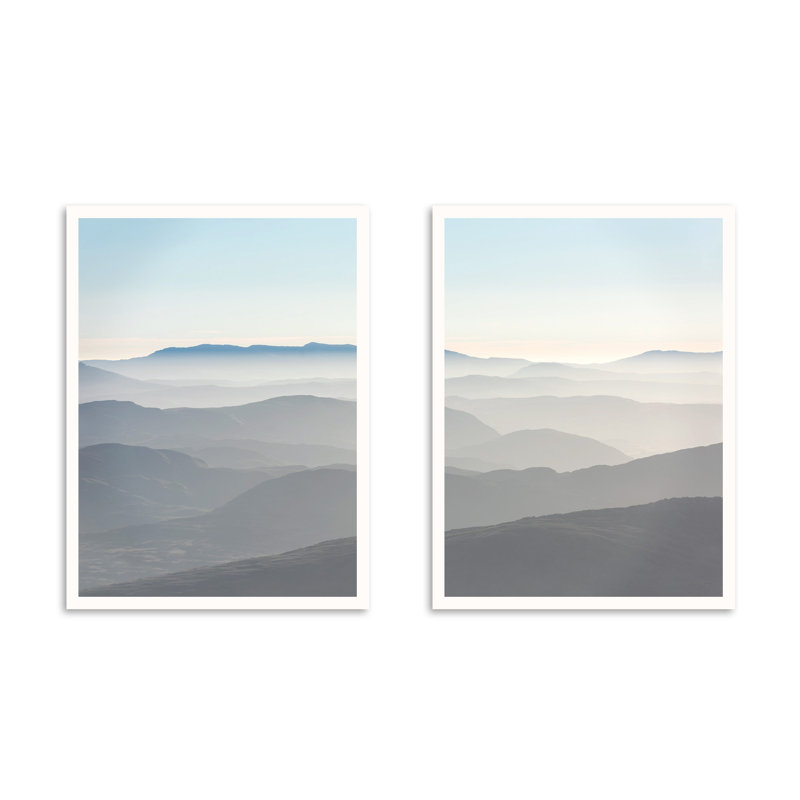 Misty Mountain - 2 Piece No Frame Print, 51 cm H x 41 cm W