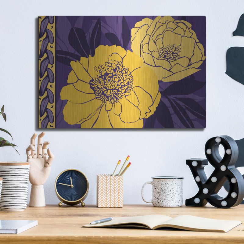  «Color Bouquet 1» par Art Licensing Studio, art mural en métal, 16 po x 12 po, H 12 po x l 16 po