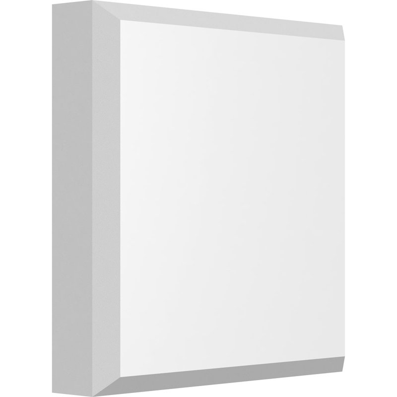 Rosette standard Sedgwick avec bord biseauté, H 5 po x l 5 po x p 1 po
