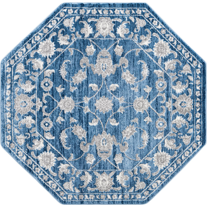 Eutizio Oriental Indoor Rug, Octagon 5'3"