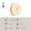 Jada 5-in Gold dimmable LED Wall Sconce-2021438414