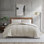 Ensemble d'édredon Kennen Cole Serenity Wavy Lines Beige