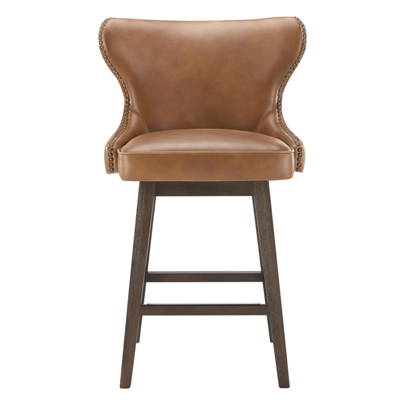 Tabouret de bar et de comptoir pivotant Caraline Patenaude (ensemble de 3), Sable, cire, Counter Stool (26" Seat Height)