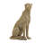 Brightnalle Polystone Beaded Leopard Decorative Gold Sculpture with Diamond Mirrored Accents