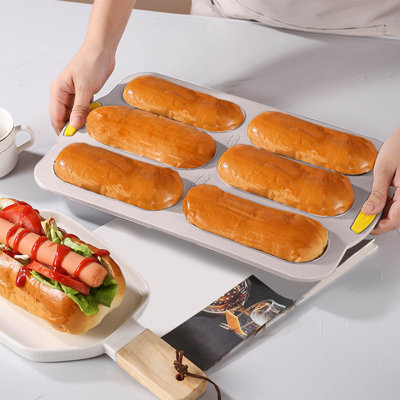 Backpack Silicones Bread Baguettes Moulds 6 Connections Hot Dog Silicones Molds Nonstick Baking Pan Baking Tools