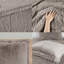 Édredon double / grand - Fourrure longue douce et moelleuse grise, chaude et confortable