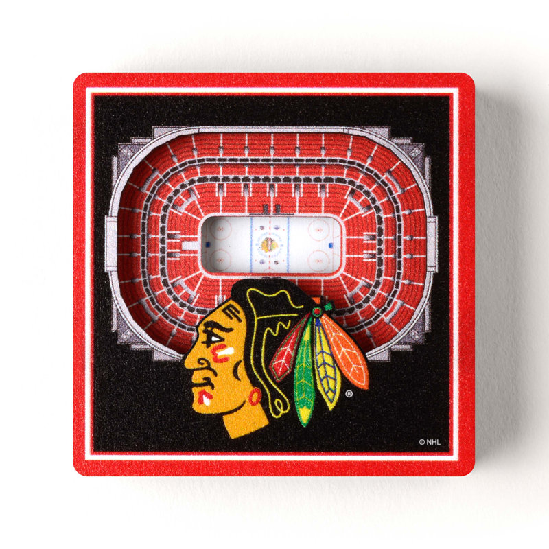 YouTheFan Wood Magnetic & Lettering, NHL Chicago Blackhawks