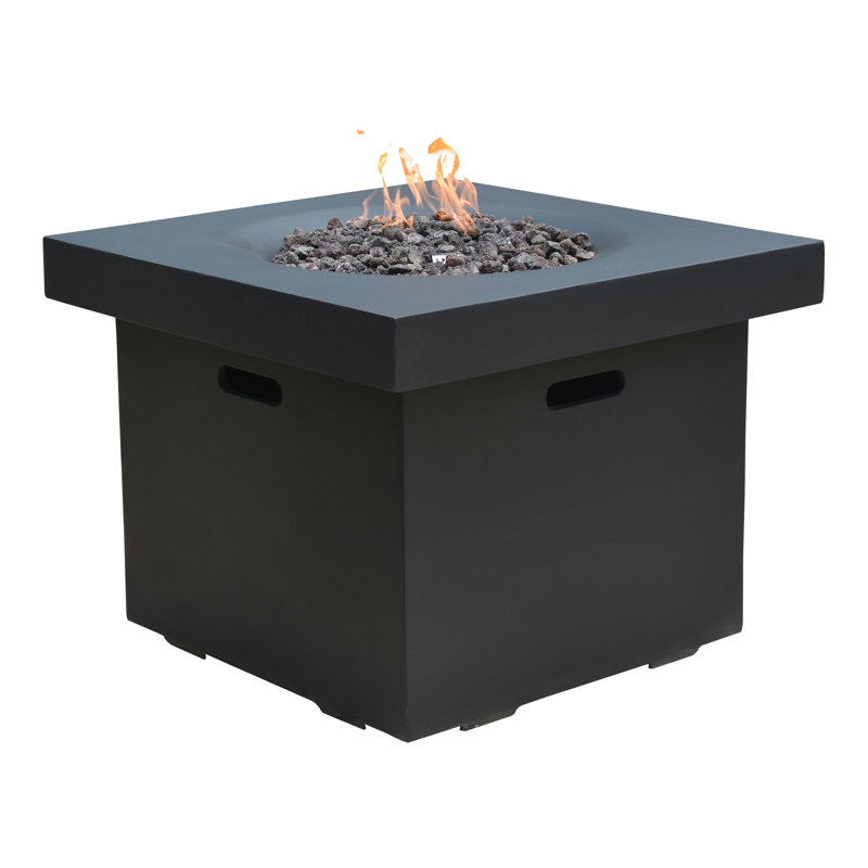 Foyer de table au propane brun / inoxydable Brunhilde