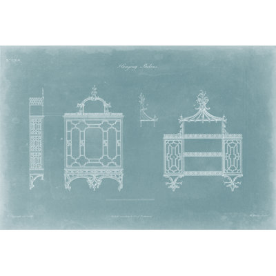 Hanging Shelves I by Thomas Chippendale - Wrapped Canvas Print