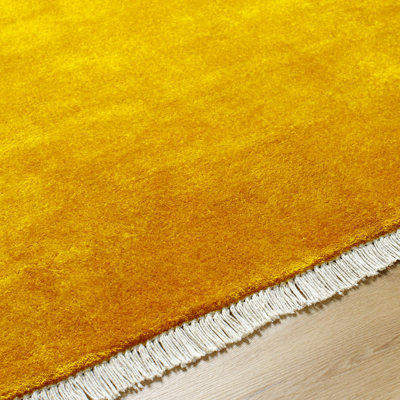 Clio Hand-Woven Beige Wool Rug