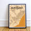 Barcelona City Map - No Frame Print-1447775593