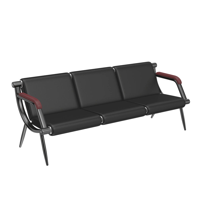 Meuble de réception Kinfant 3 places, Rouge
