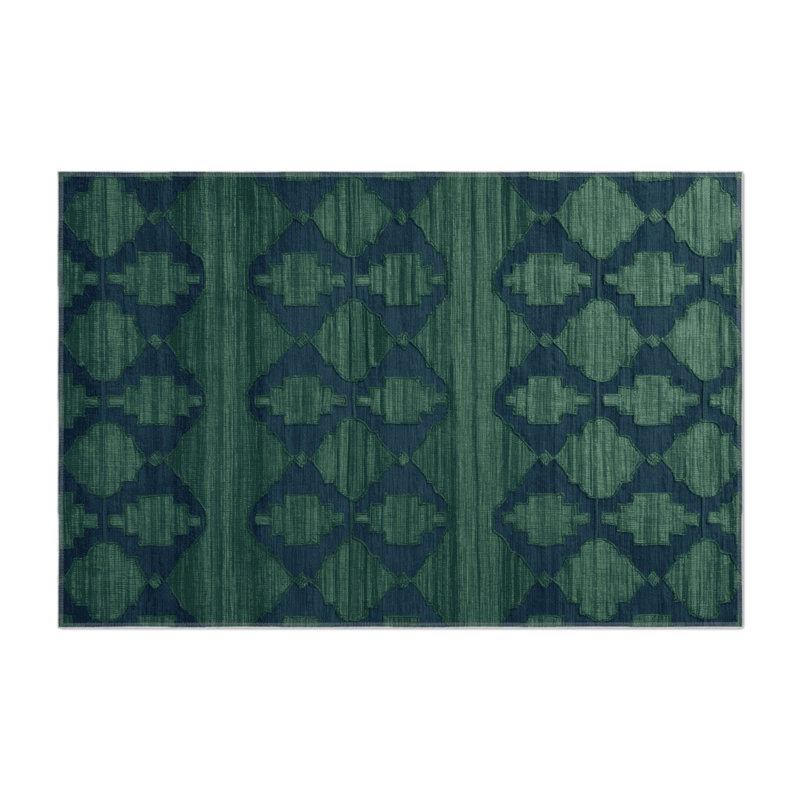 Tapis gris intérieur et extérieur Trellis, Rectangulaire 2 pi x 3 pi