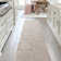 Makhia Modern Geometric Circles In Squares High-Low White/Cream Rug