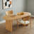 55.12"–78.26" Extendable Dining Table With Removable Leaves, Modern Mid-Century Expandable Kitchen & Dining Table-1900506875