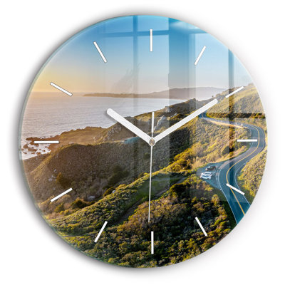Glass Wall Clock