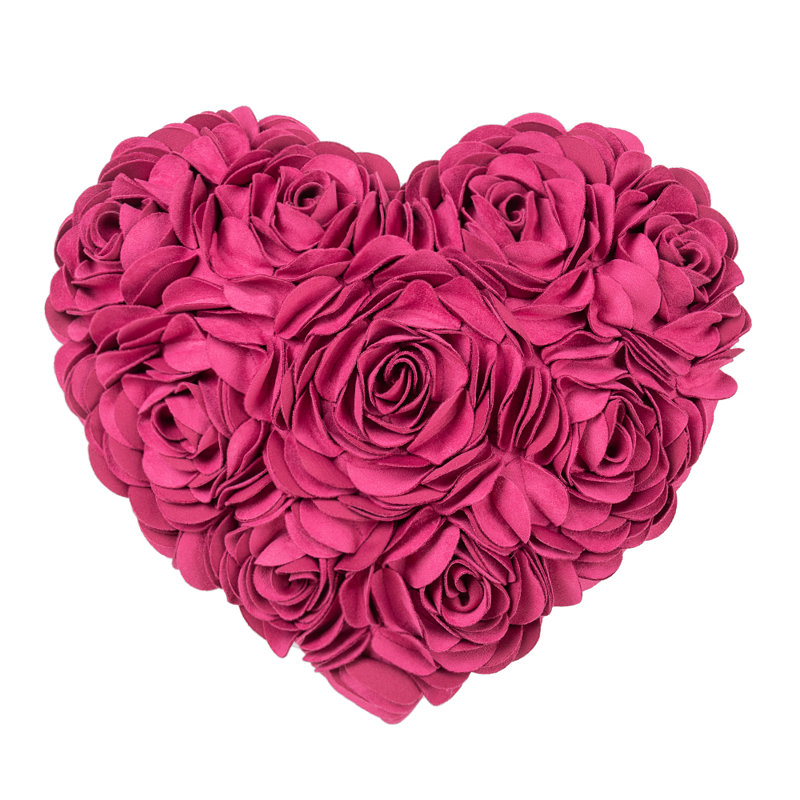  Housse de coussin 3D Flower, Magenta