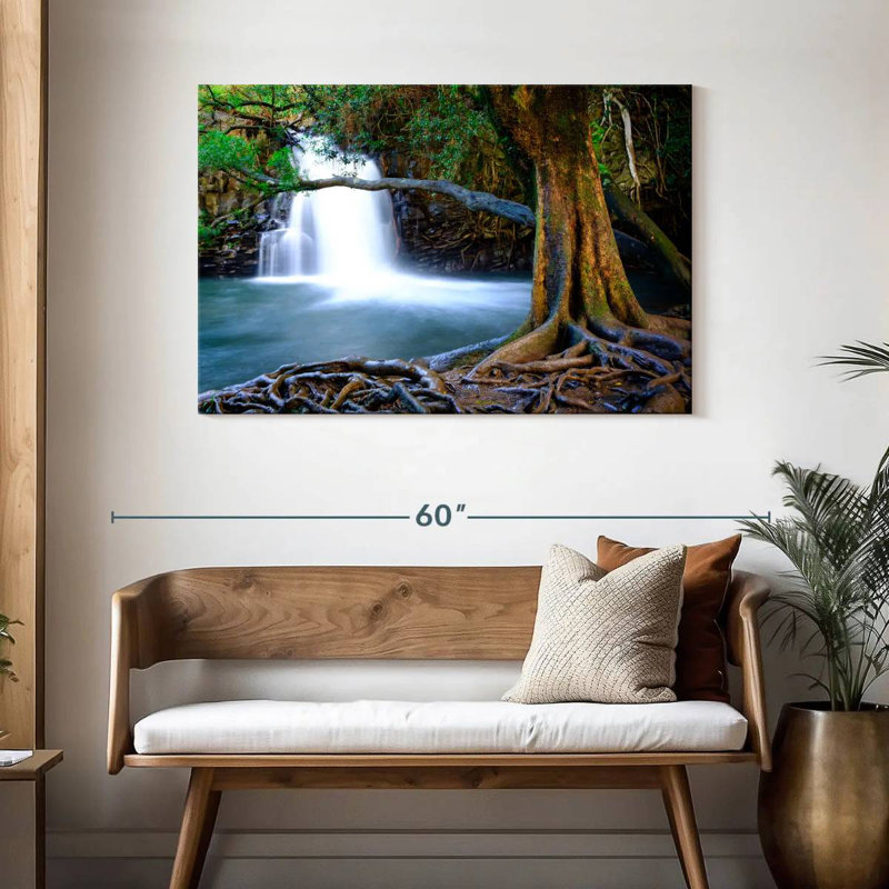 Cascade de l'ancien arbre d'Alvord Maui, H 30 po x l 45 po