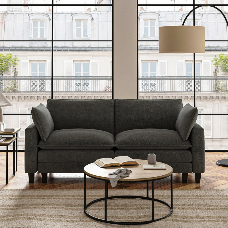 151.5'' Wide Sectional Sofa, Ivory