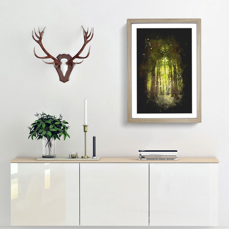 Forest Arch - Framed Print, Oak Framed, 87cm H x 62cm W x 2cm D