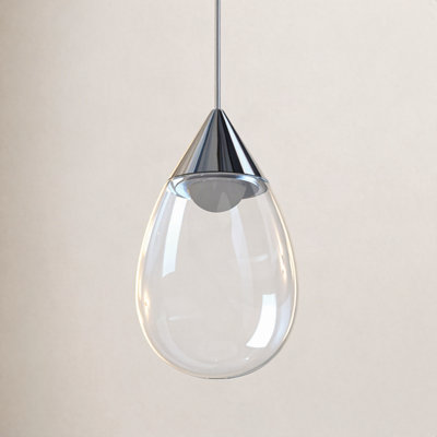 Alheidis Single Light Glass Dimmable LED Pendant