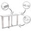 Hodgdon 120cm Glass Top Console Table-1359819741-1359819742