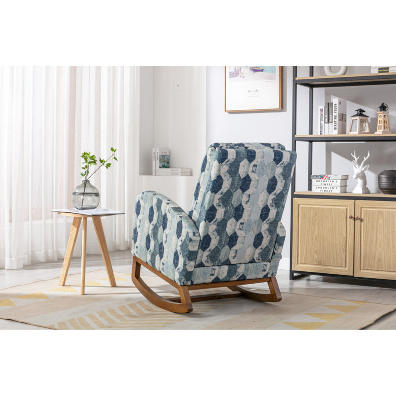 Chaise berçante rembourrée Abigial