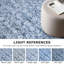 Tapis bleu lavable pour tapis de chambre à coucher avec envers en caoutchouc-1169341243