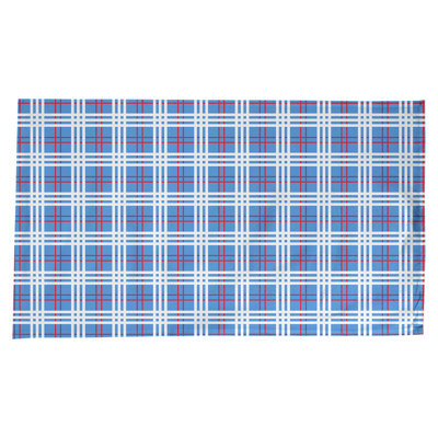 Plaid Cotton Blend Tablecloth